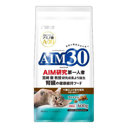 Marukan AIM30 Kidney Health Care for Indoor Cats 11 Years and Older Fish 600g