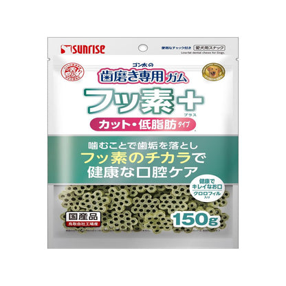 Marukan Sunrise Gonta's Toothbrush Chew with Fluoride Plus Cut Low Fat 150g