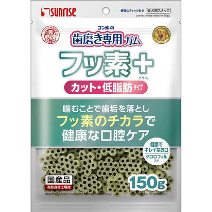 Marukan Sunrise Gonta's Toothbrush Chew with Fluoride Plus Cut Low Fat 150g