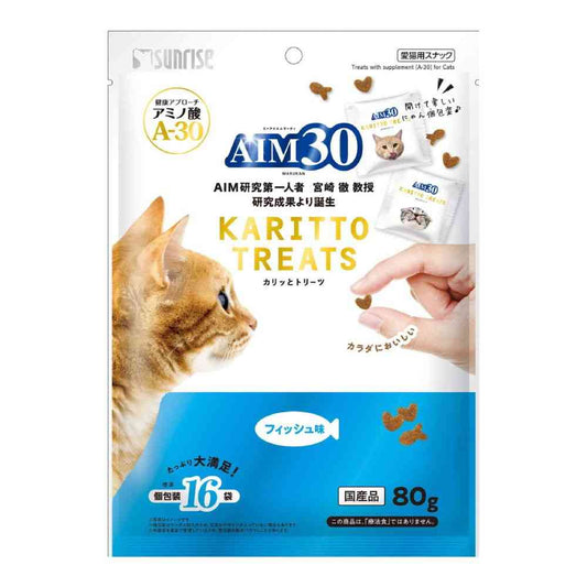 Marukan AIM30 Crunchy Treats Fish Flavor 80g