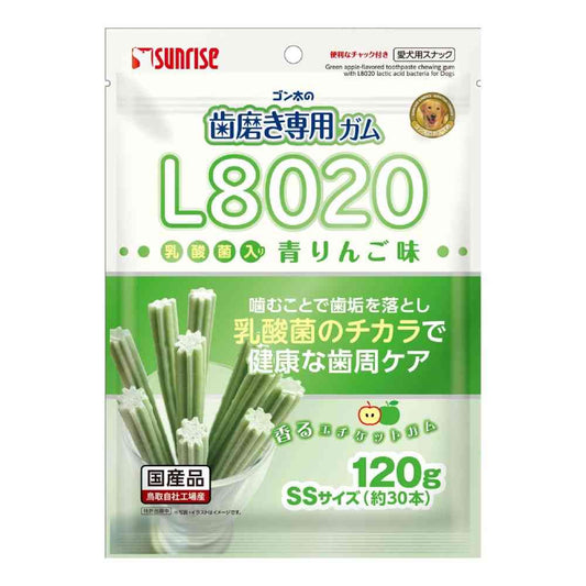Marukan Sunrise Gonta's Dental Chew Gum SS Lactobacillus Green Apple 120g