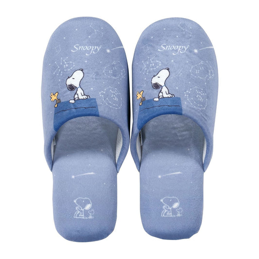 SENKO PEANUTS Starry Sky Snoopy Slippers (Blue Gray)