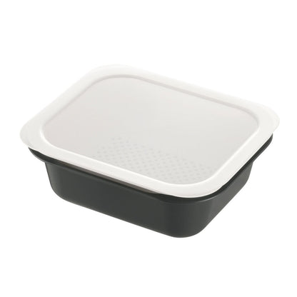 Richell Colander & Tray Rectangle L with Lid 012945