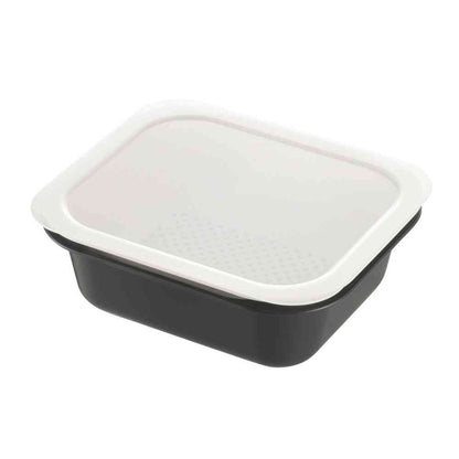 Richell Colander & Tray Rectangle L with Lid 012945