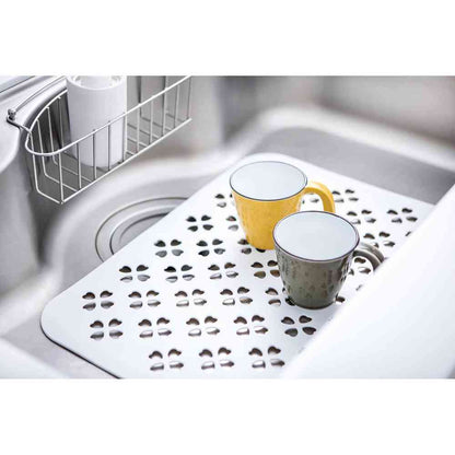 Richell Shelly Rubber Sink Mat Clover Pattern 016964