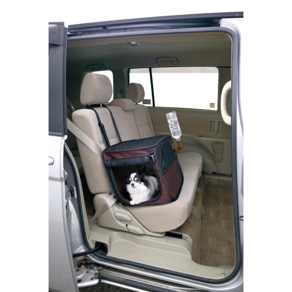 Foldable Drive Pet Cage S Brown