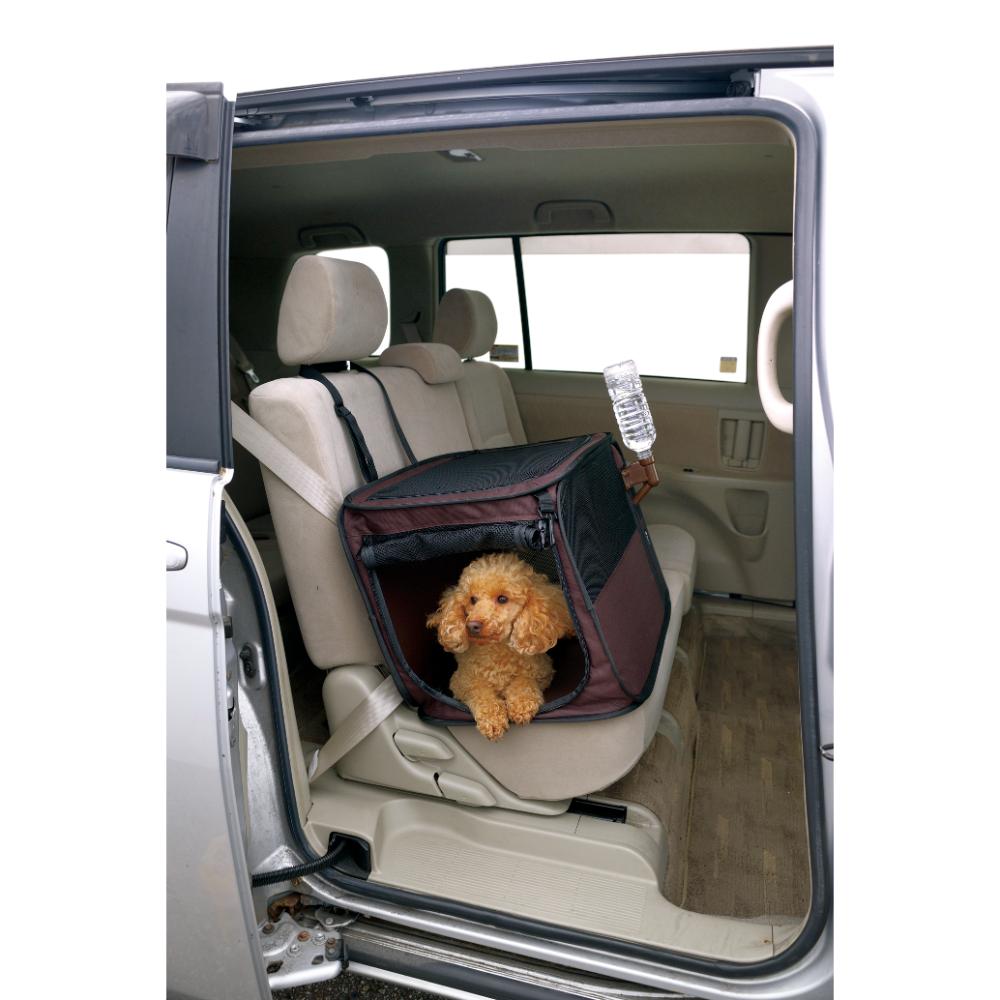 Foldable Drive Pet Cage M Brown