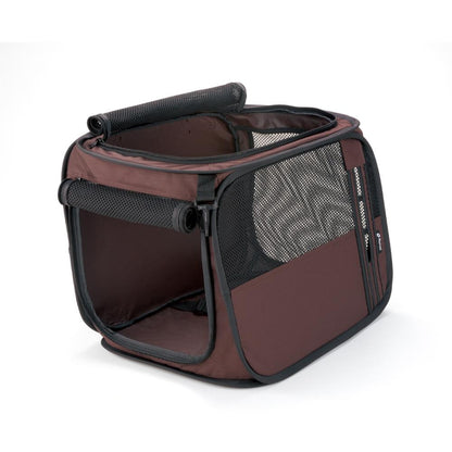 Foldable Drive Pet Cage M Brown