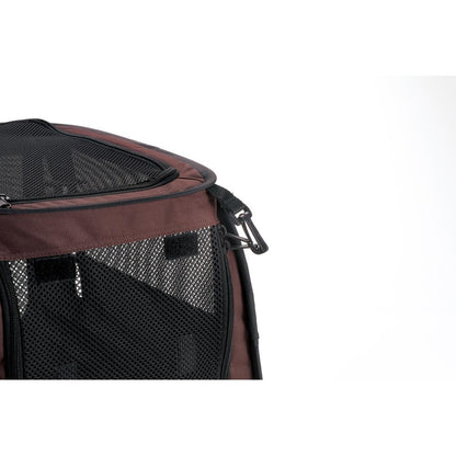 Foldable Drive Pet Cage M Brown