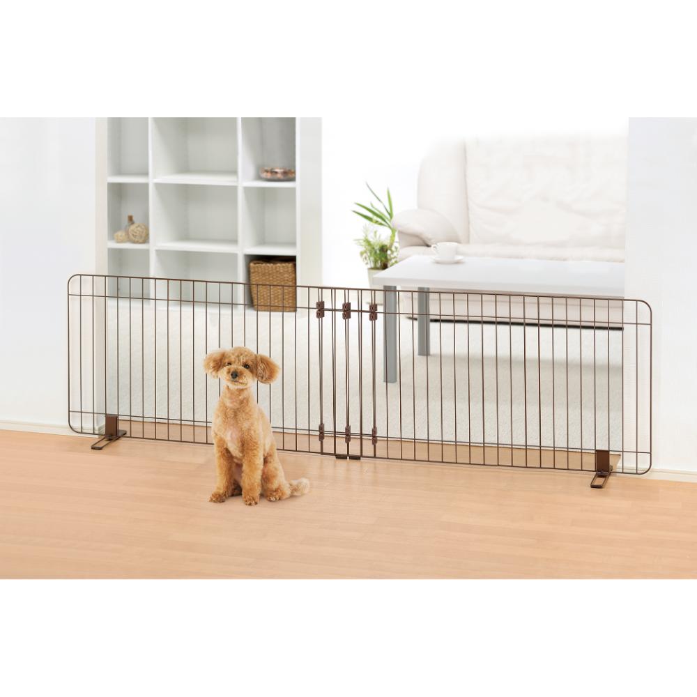 Expandable Stand Easy Pet Gate 120-180 Brown