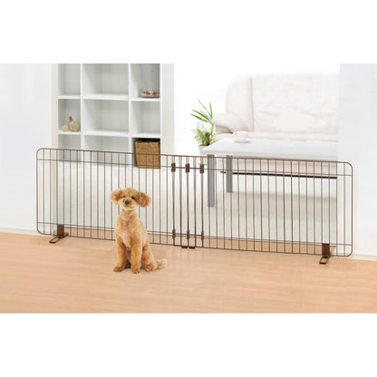 Expandable Stand Easy Pet Gate 120-180 Brown