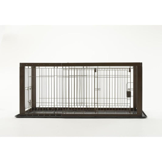 Wooden Slide Pet Circle Regular Dark Brown