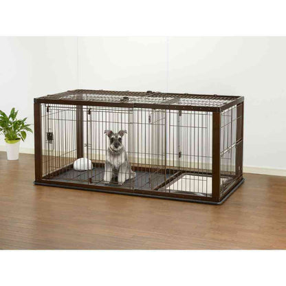 Wooden Slide Pet Circle Wide Roof