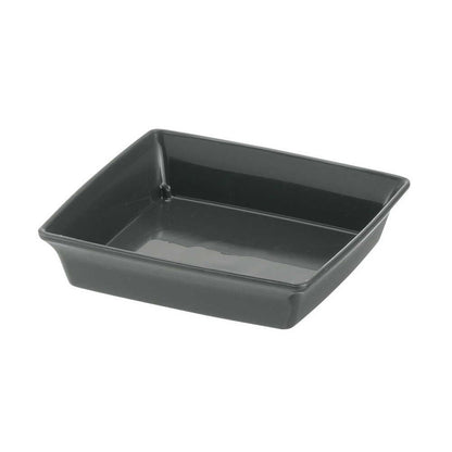 Richell Baby Leaf Plate Dark Gray