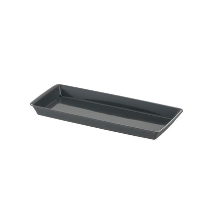 Richell Baby Leaf Plate Dark Gray