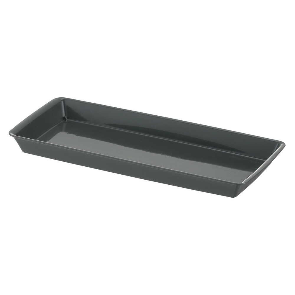 Richell Baby Leaf Plate Dark Gray