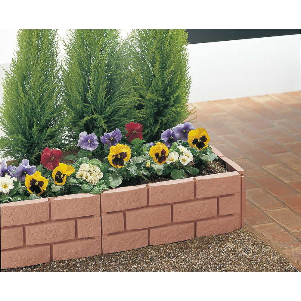 Richell Soil Retaining Brick Type Brown
