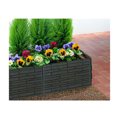 Richell Soil Retaining Log Type Dark Brown
