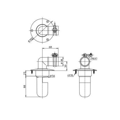 SANEI Washing Machine Drain Trap H550-50