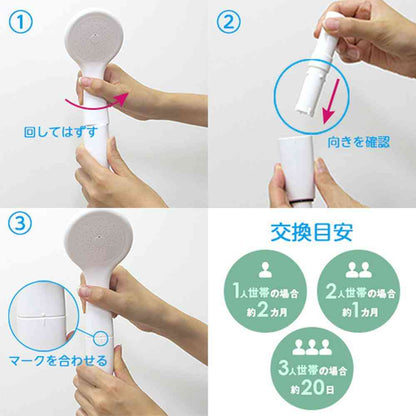 Water Purifying Shower Head Cartridge (3-Pack)