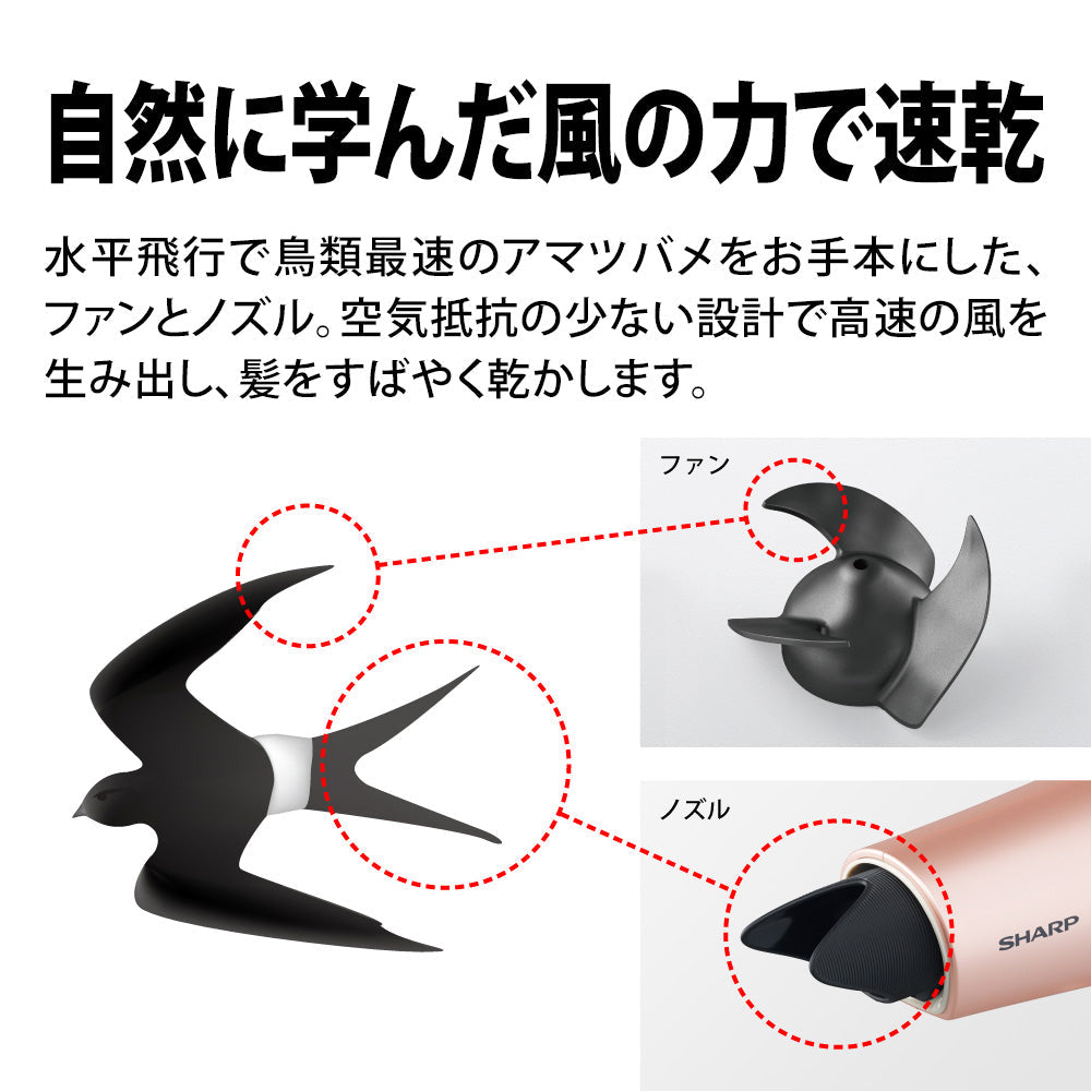 Sharp Hair Dryer IB-NP9 P Pink Camel Pink