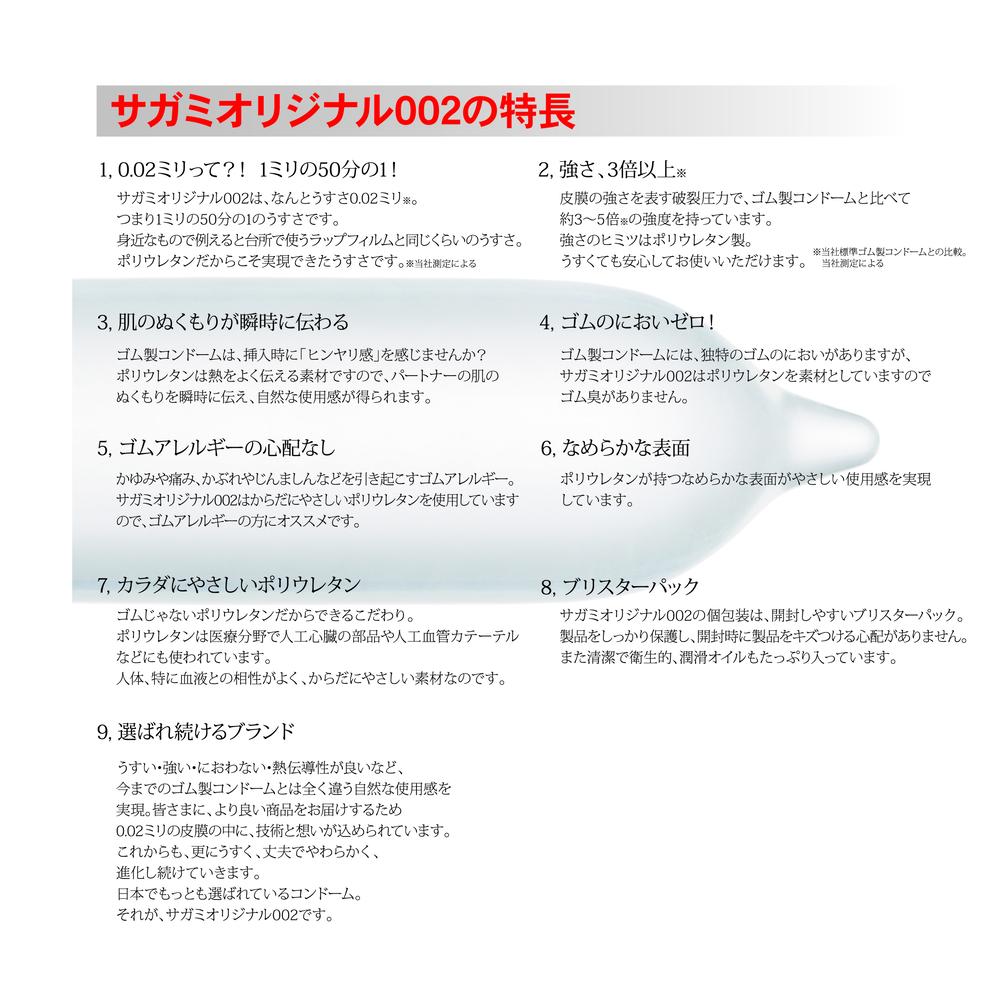 Sagami Original 002 - 10 Pieces (Medical Device)
