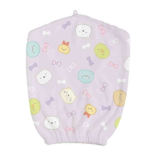 San-X Sumikkogurashi Summer Goods Fluffy Cap Towel Purple CM42101 80g