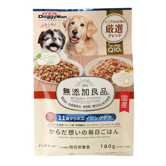 Dogyman Hayashi Additive-Free Daily Meal for Aging Care from 11 Years 180g (45×4g)