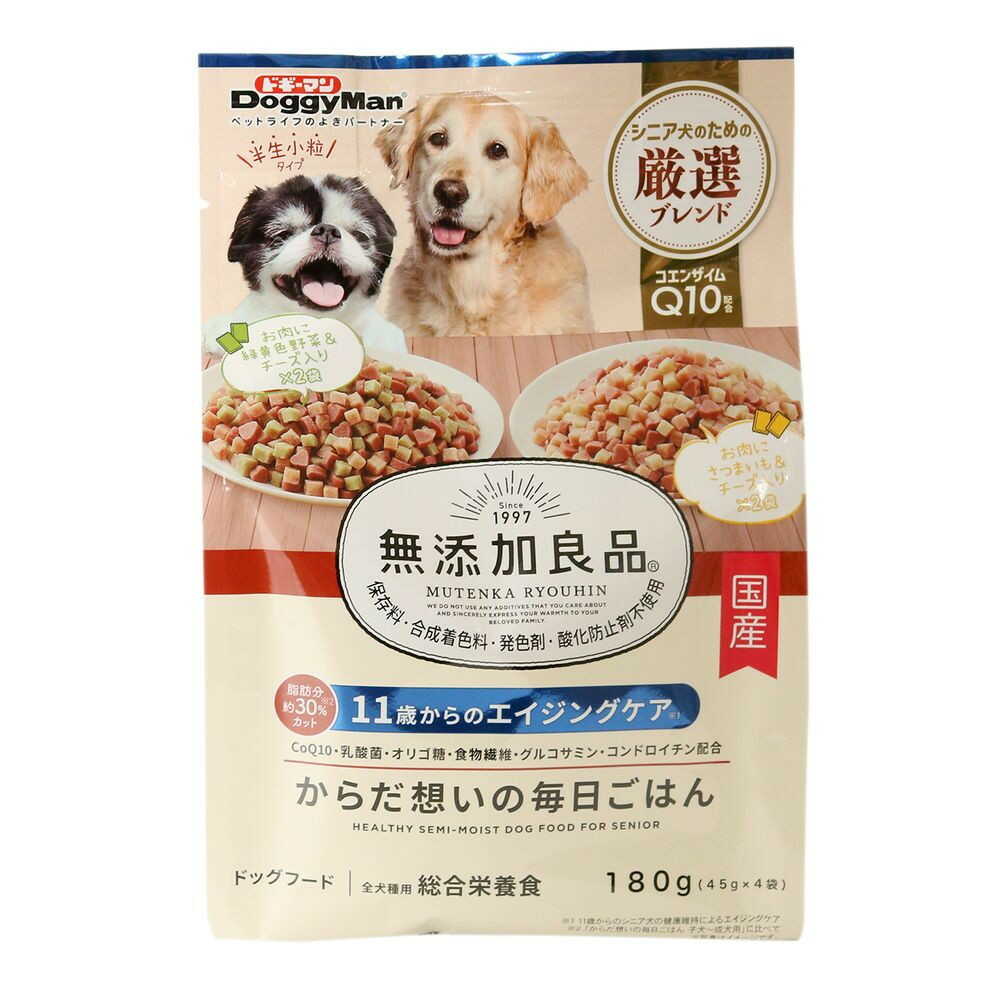 Dogyman Hayashi Additive-Free Daily Meal for Aging Care from 11 Years 180g (45×4g)