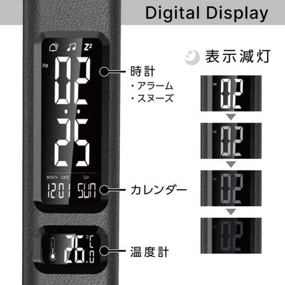 Zepir LED Stand Light ZLT-10B-K 5-Level Dimming 3-Level Color Adjustment Black