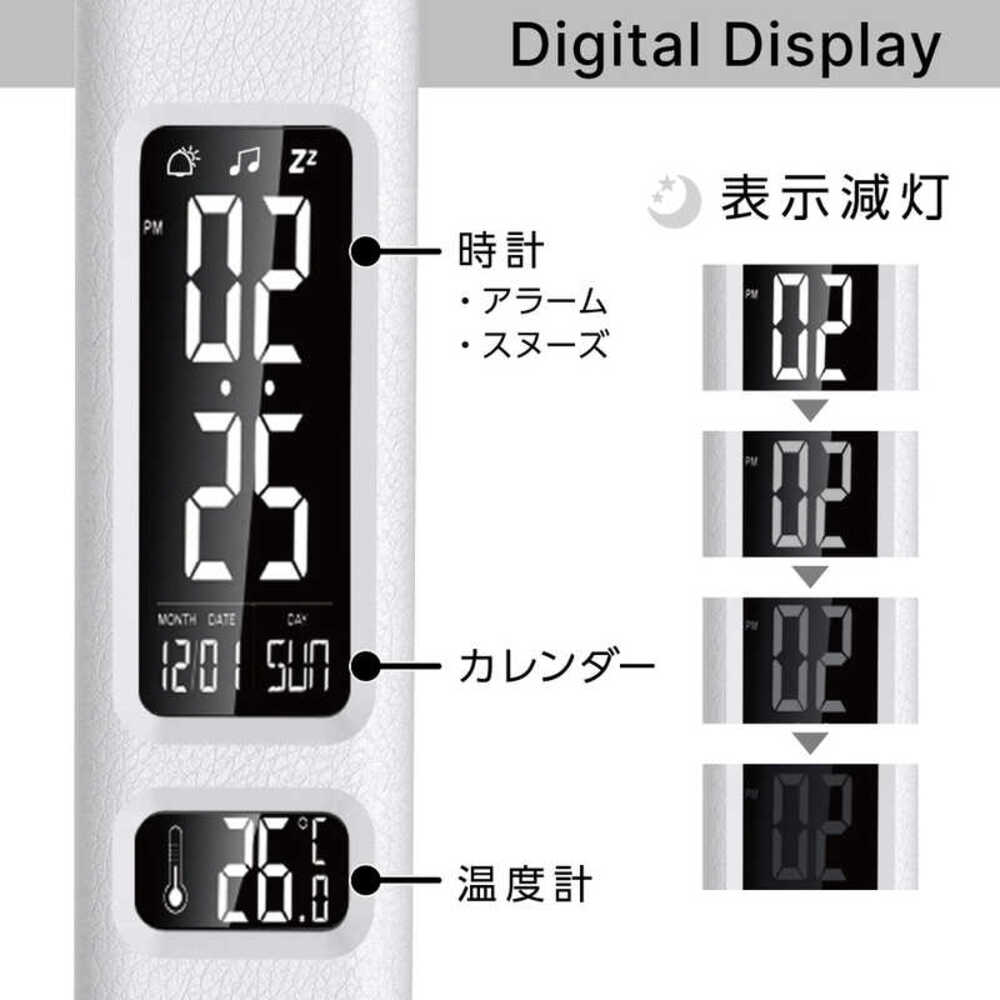 Zepir LED Stand Light ZLT-20B-W 5-Level Dimming 3-Level Color Adjustment White