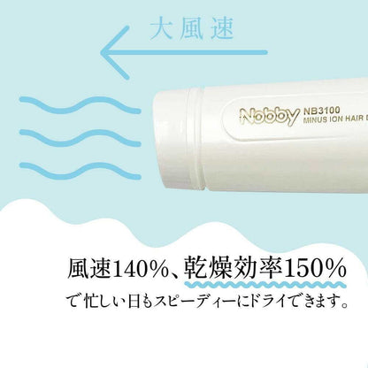 Tescom Nobby Negative Ion Hair Dryer NB3100 White
