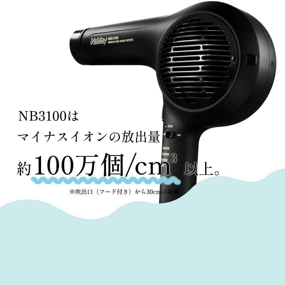 Tescom Nobby Negative Ion Hair Dryer NB3100 Black