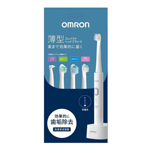 Omron Healthcare Omron Electric Toothbrush HT-B3040-W (White) Main Unit + 4 Replacement Brushes
