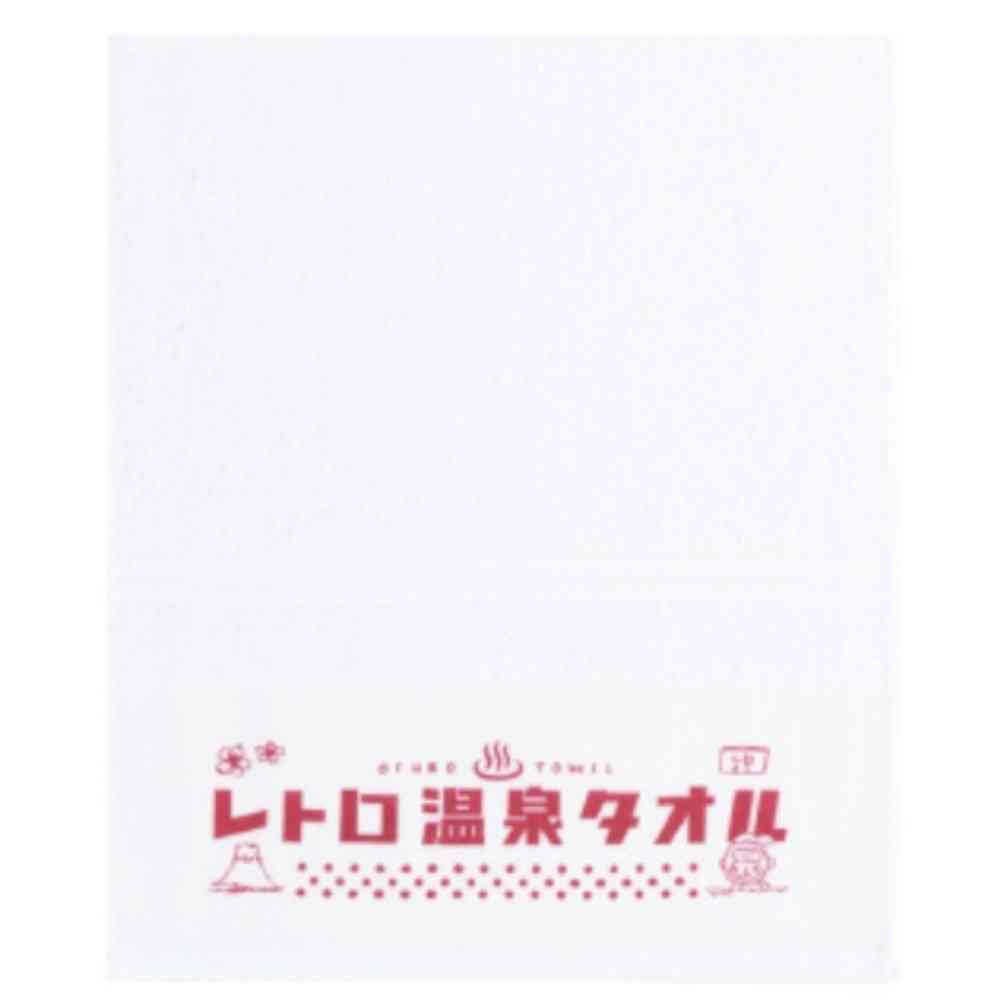 Nissen Shoko Retro Onsen Towel Red 1 Piece