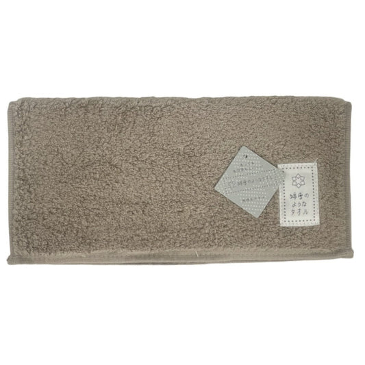Nissen Shoko Cotton Snow-like Towel Velvet Color Handkerchief Brown