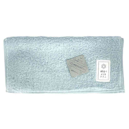 Nissen Shoko Cotton Snow-like Towel Velvet Color Towel Chief Light Blue (1 Piece)