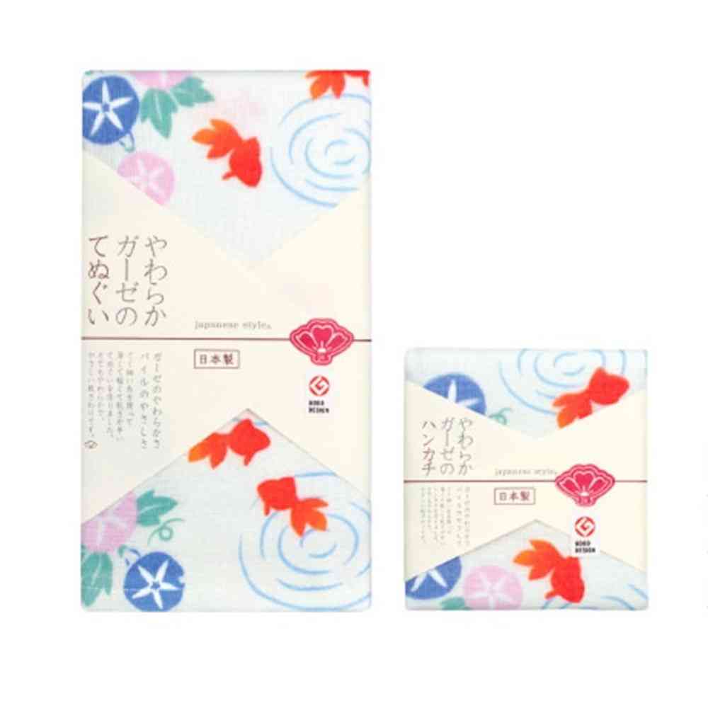 Nissen Shoko Japanese Style Yuzusuzumi Handkerchief (1 Piece)