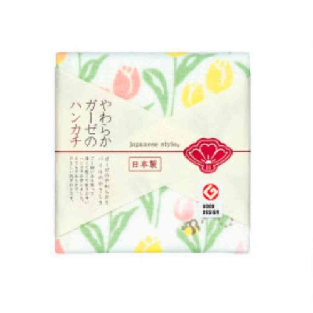 Nissen Shoko Japanese Style Tulip Handkerchief (1 Piece)