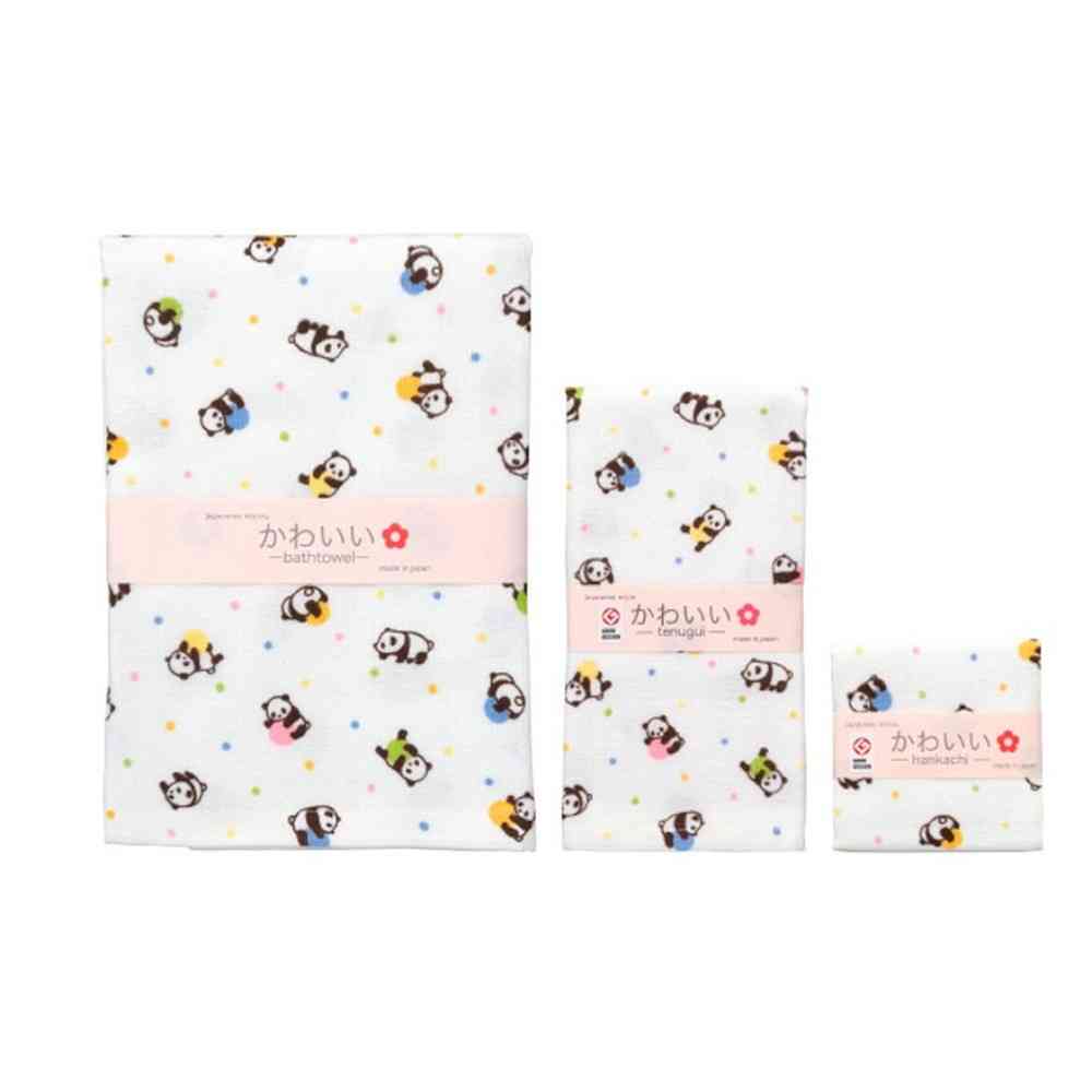 Nissen Shoko Japanese Style Korokoro Panda Bath Towel (1 Piece)