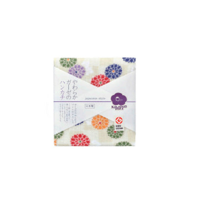Nissen Shoko Japanese Style Komon Kiku Handkerchief (1 Piece)