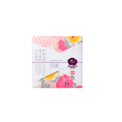 Nissen Shoko Japanese Style Hanakazari Handkerchief (1 Piece)