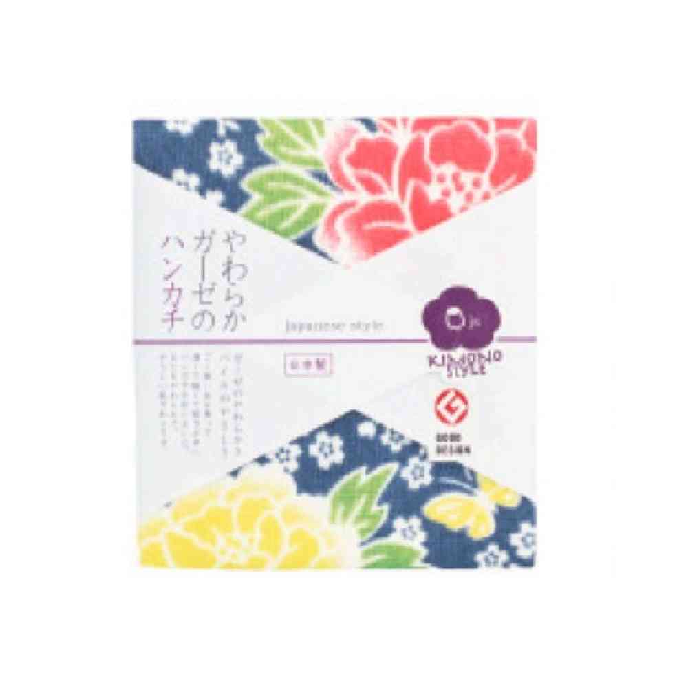 Nissen Shoko Japanese Style Hanagoromo Handkerchief (1 Piece)