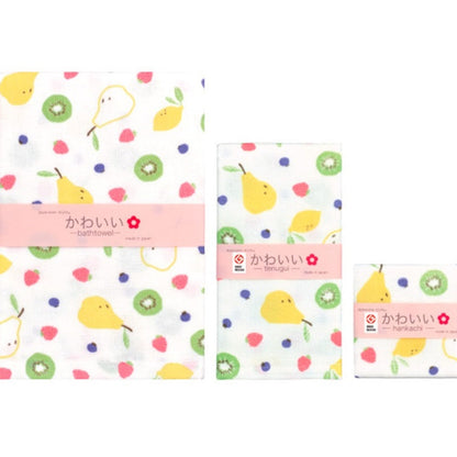 Nissen Shoko Japanese Style Fruit Tea Bath Towel (1 Piece)