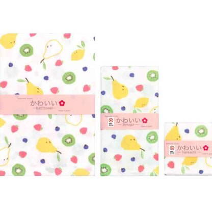 Nissen Shoko Japanese Style Fruit Tea Bath Towel (1 Piece)