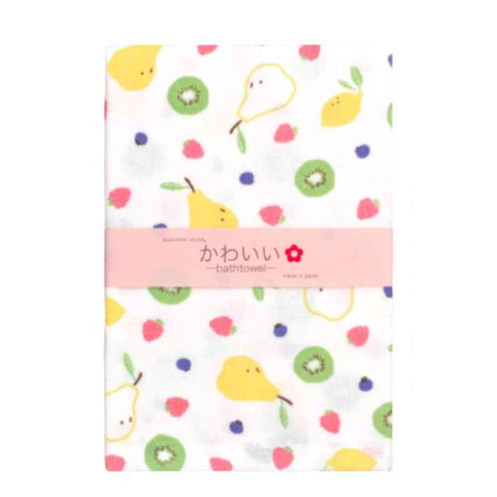 Nissen Shoko Japanese Style Fruit Tea Bath Towel (1 Piece)