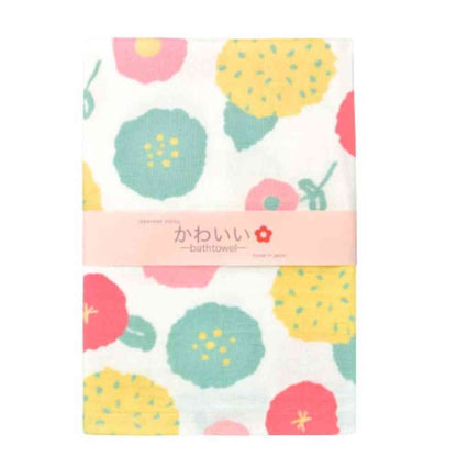 Nissen Shoko Japanese Style Flower Dance Bath Towel 1 Piece