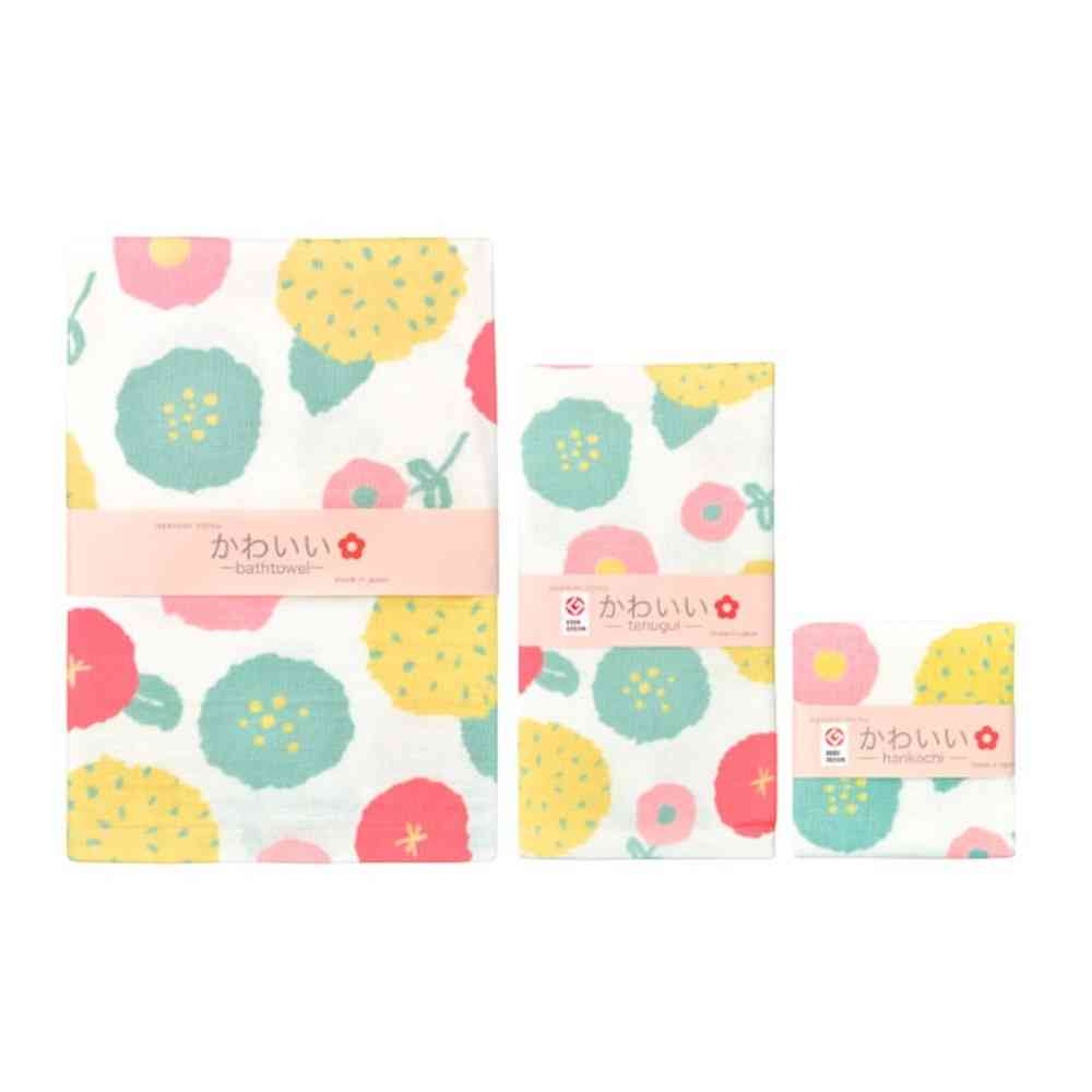 Nissen Shoko Japanese Style Flower Dance Handkerchief 1 Piece