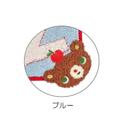 Nissen Shoko Kazukuma Patch Towel Chief Blue 1 Piece