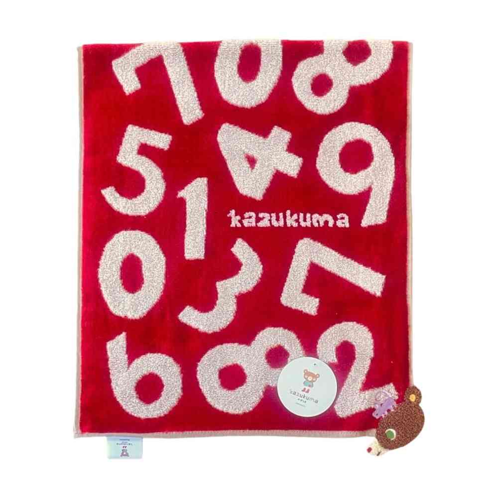 Nissen Shoko Kazukuma Patch Towel Chief Red 1 Piece